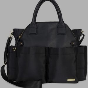 Skip Hop Black and Gold Diaper Bag